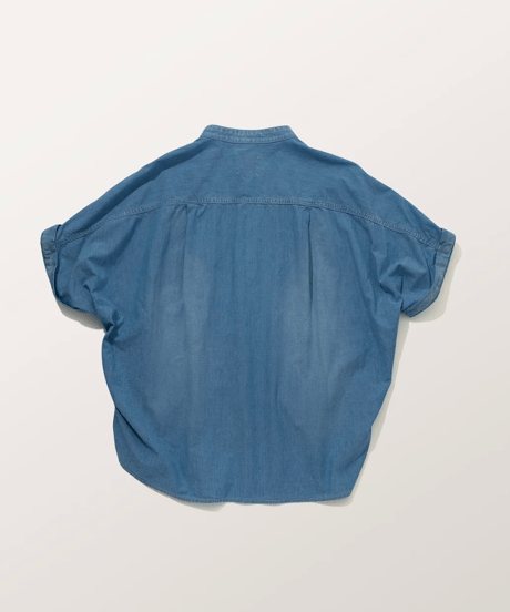 DS-0271　シャンブレーカフスシャツ　BLUE