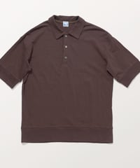 TC-0171　ラフィージャージポロ　BROWN