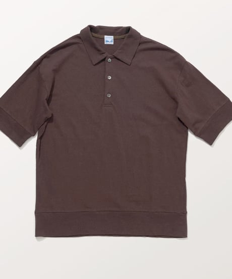 TC-0171　ラフィージャージポロ　BROWN