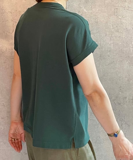 made in japan　Hands of creation  1630846 カノコフレンチTEE　グリーン