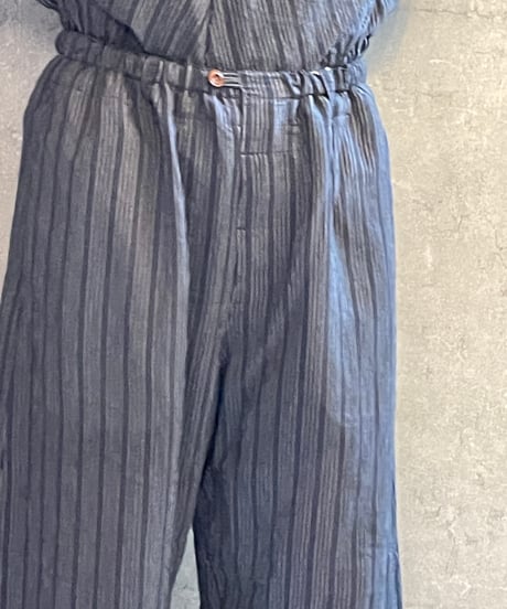 DP-0771　ストライプバレルパンツ　NAVY STRIPE
