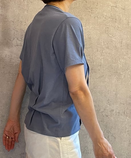DC-0571　スキッパーTEE　SMOKE BLUE