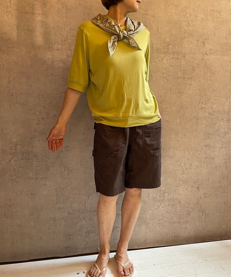 DG-0171　フラワープリントスカーフ　BEIGE
