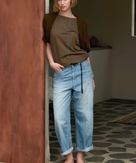 DC-0471　ショールパフTEE　NAVY