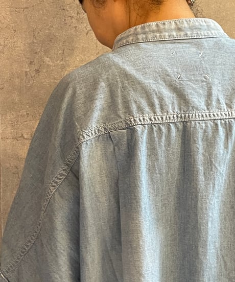 DS-0271　シャンブレーカフスシャツ　BLUE
