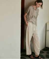 DP-0871　バレルパンツ　LIGHT BEIGE