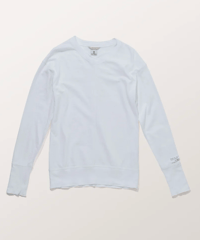 DC-0171　VネックロングスリーブTEE　WHITE