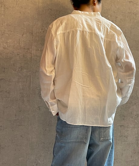 DS-0171　ラミーローンシャツ　WHITE