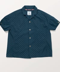DS-0471　バティックプリントシャツ　DEEP GREEN