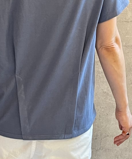 DC-0571　スキッパーTEE　SMOKE BLUE
