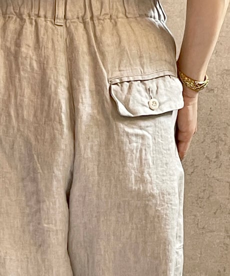 made in japan　Hands of creation  1630324 40/-L綾織り墨染め・オーバーダイワークパンツ　WHITE GREY