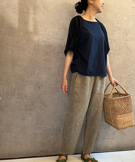 DC-0471　ショールパフTEE　NAVY