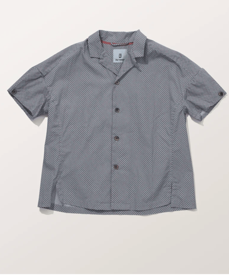 DS-0471　バティックプリントシャツ　DEEP GREEN