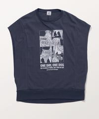 DC-0671　プリントバタフライTEE　CHARCOAL