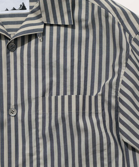 TS-0271　ストライプワンナップシャツ　PIN STRIPE