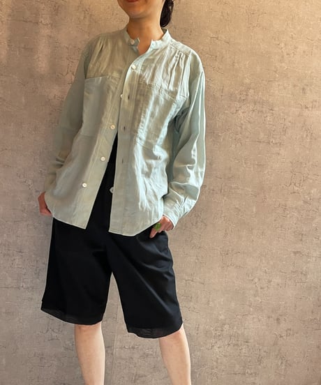 DP-0571　サマーウールハーフパンツ　BLACK