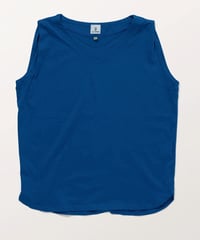 DC-0871　Vネックスリーブレストップ　MARIN BLUE