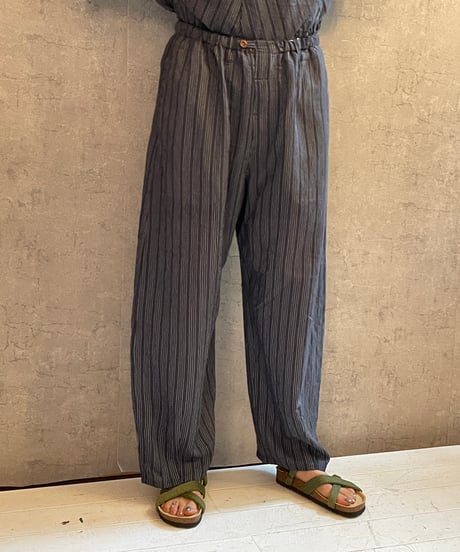 DP-0771　ストライプバレルパンツ　NAVY STRIPE
