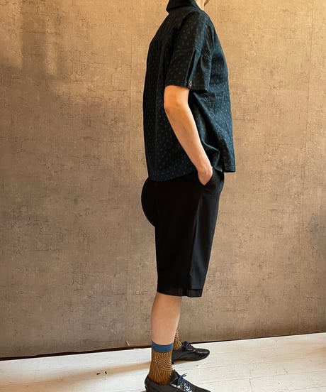 DP-0571　サマーウールハーフパンツ　BLACK