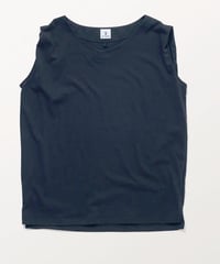 DC-0871　Vネックスリーブレストップ　BLACK