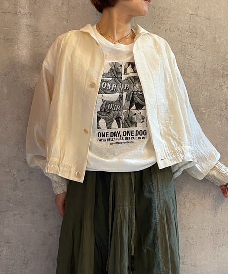 DA-0271　ボイルブルゾン　IVORY