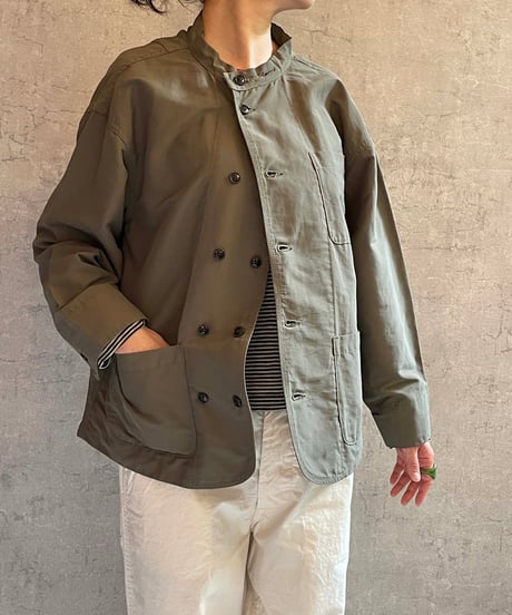 TA-0171　ダブル釦ワークジャケット　KHAKI