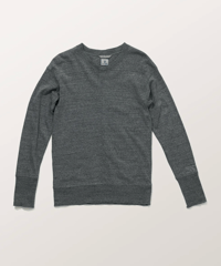 DC-0171　VネックロングスリーブTEE　TOP GREY