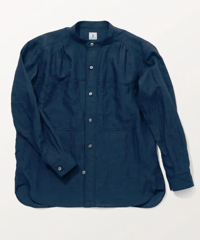 DS-0171　ラミーローンシャツ　NAVY