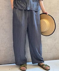 DP-0771　ストライプバレルパンツ　NAVY STRIPE