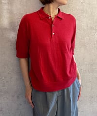 TC-0171　ラフィージャージポロ　RED