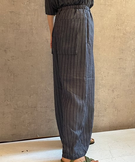 DP-0771　ストライプバレルパンツ　NAVY STRIPE