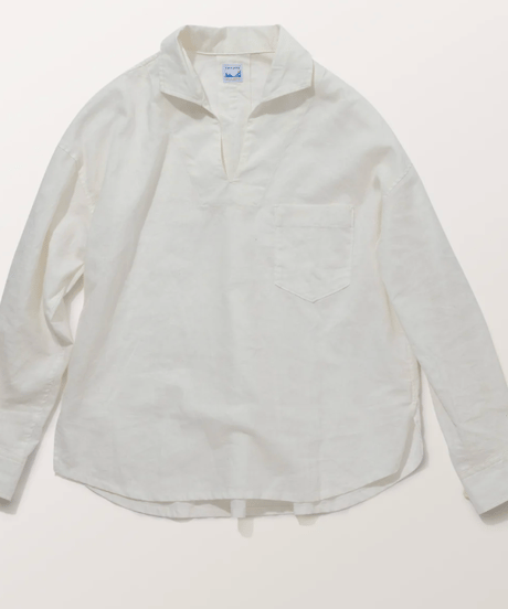 TS-0171　スキッパーシャツ　NAVY GINGHAM