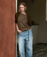 DC-0471　ショールパフTEE　KHAKI