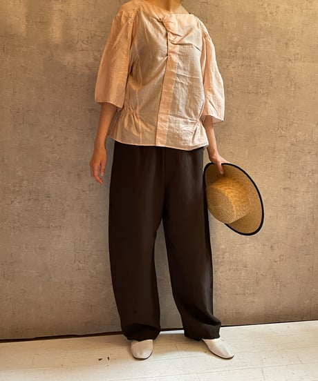 DP-0871　バレルパンツ　BROWN