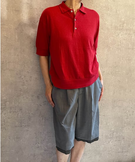 DP-0571　サマーウールハーフパンツ　TOP GREY