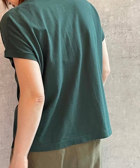 made in japan　Hands of creation  1630846 カノコフレンチTEE　グリーン