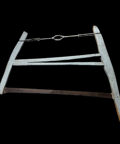 イギリス ヴィンテージ 弓鋸 バックソー 大鋸 ノコギリ 古民具 装飾品 時代物 古道具 骨董品 アンティーク
