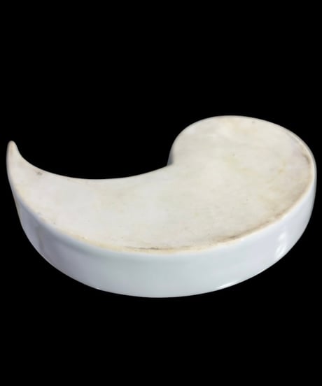 【5客セット】古伊万里 染付 白磁 勾玉皿 小皿 勾玉 時代物 和食器 骨董品 アンティーク