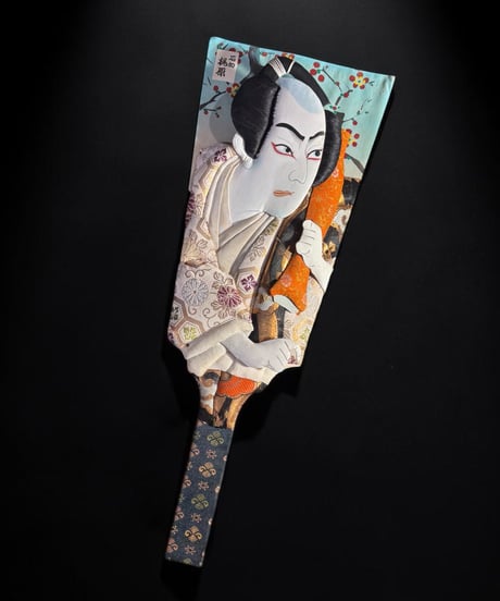 昭和レトロ 歌舞伎 羽子板 石切 梶原 押絵 正月飾り 伝統 手芸技法 雑貨 アート アンティーク コレクション