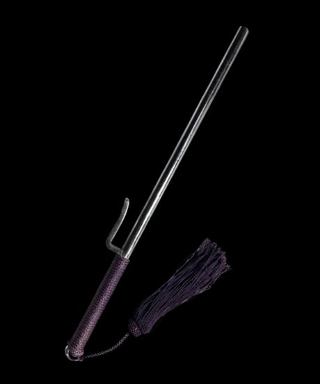 十手 紫房 江戸時代 模造刀 レプリカ 観賞用 古物 骨董品 アンティーク