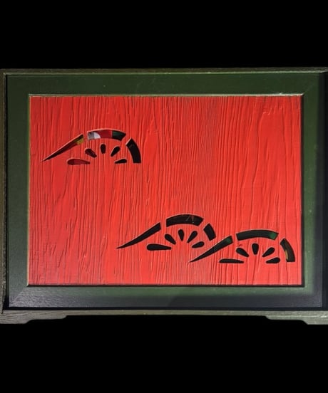 薩摩 二段重 漆塗 色絵 金彩 紅葉 梅 重箱 共箱 時代物 古美術 和食器 昭和 レトロ 骨董品 アンティーク