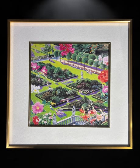 スカルプチャーガーデン ヒロ・ヤマガタ 額装 風景 壁掛 絵画 アート ポスター 雑貨 インテリア アンティーク コレクション