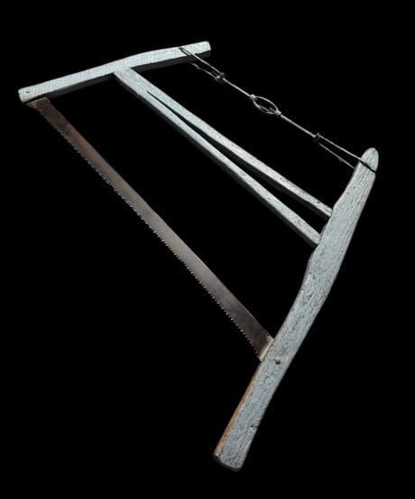 イギリス ヴィンテージ 弓鋸 バックソー 大鋸 ノコギリ 古民具 装飾品 時代物 古道具 骨董品 アンティーク