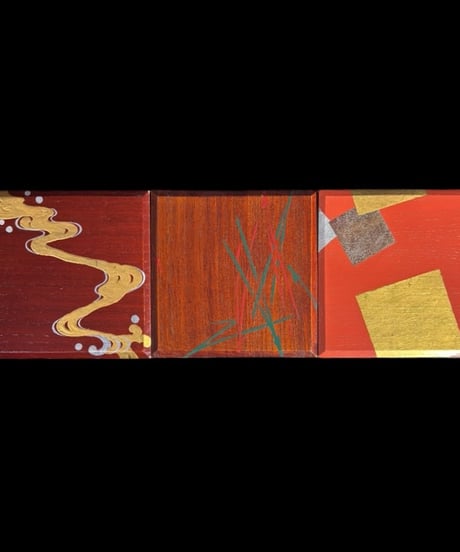 薩摩 二段重 漆塗 色絵 金彩 蒔絵 和 重箱 共箱 時代物 古美術 和食器 昭和 レトロ 骨董品 アンティーク