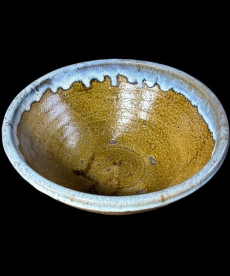 益子焼 飴釉 大鉢 ナマコ釉 菓子鉢 釉薬 鉢 飾皿 和食器 陶磁器 骨董品 アンティーク