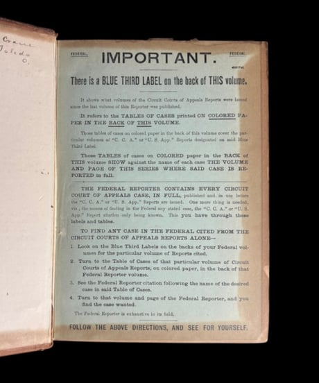 3冊セット Federal Reporter アメリカ 古籍 古書 インテリア 置物 骨董品 アンティーク