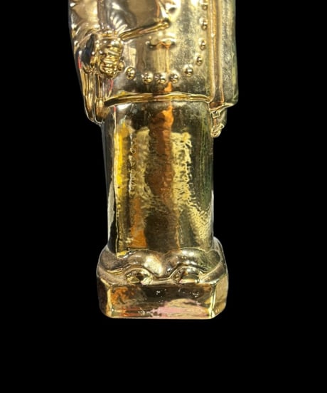 福建曾館 乾隆帝像 中国美術 仏像 金色 インテリア 置物 オブジェ 骨董品 時代物 アンティーク