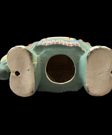 陶器製 ガネーシャ オブジェ 花台 動物 ガーデニング ゾウ 置物 インテリア 雑貨 アジアン アンティーク