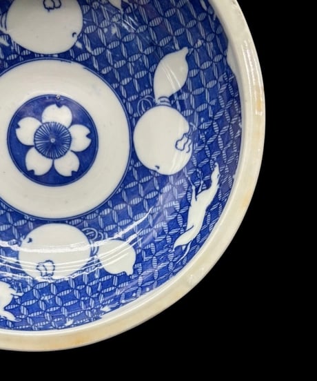 江戸期 古伊万里 染付 菓子鉢 瓢箪 馬 印判 鉢 取り皿 飾り皿 和食器 陶器 骨董品 アンティーク