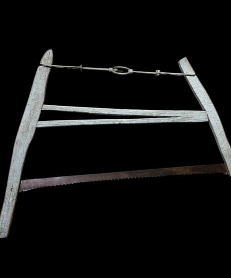イギリス ヴィンテージ 弓鋸 バックソー 大鋸 ノコギリ 古民具 装飾品 時代物 古道具 骨董品 アンティーク